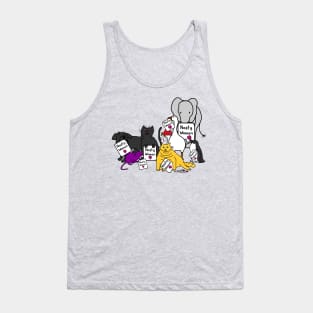 Animals with Nasty Woman Signs Tank Top